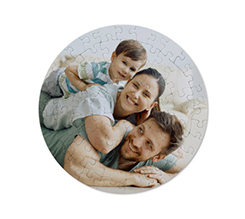 Puzzle Personalizzato Rotondo in cartoncino con la stampa della tua foto