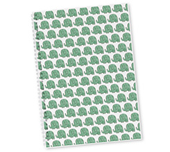 Quaderno A4 Elefantini verdi