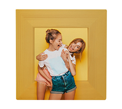 Quadretto legno carta fotografica personalizzato con foto