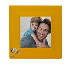 Quadretto Legno con stampa fotografica e grafica coppa