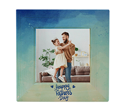 Quadretto legno con foto e grafica happy-father-day