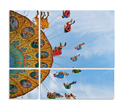 Immagine di giostra suddiviso in 4 pannelli