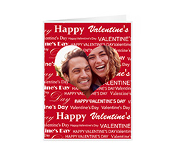 Biglietto di S. valentino con foto e scritte