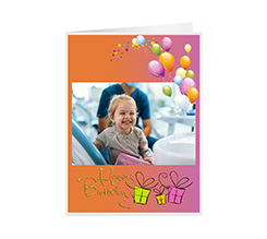 Card personalizzata per inviare auguri di compleanno