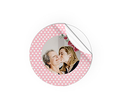 Stickers cerchio festa della mamma