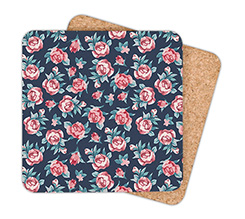 Sottobicchiere masonite quadrato Rose texture