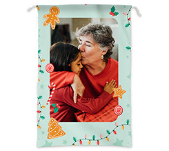 Sacco Natalizio con foto grafica luci