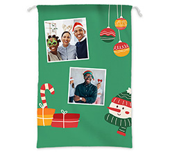 Sacco Natalizio con foto collage