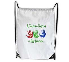 Sacca per Maestre con grafica Mani Colorate