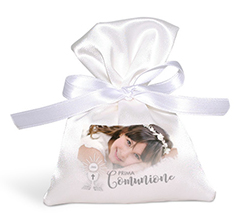 Sacchetto Prima comunione personalizzato con foto e grafica