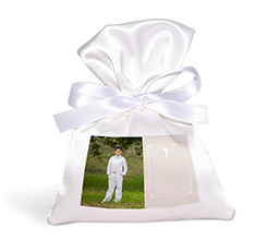 Sacchetto Prima Comunione con Foto e Riquadro per Testo