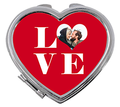 Specchietto a cuore da borsetta Big love