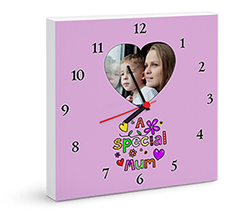 Orologio quadrato su tela Special mum