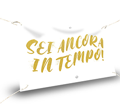 Striscione matrimonio con scritta Sei ancora in tempo
