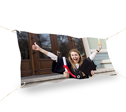 Striscione grande personalizzato con foto laurea
