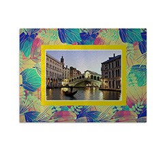 Tagliere di vetro Fantasy flowers