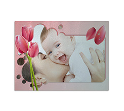 Tagliere in Vetro Tulipani