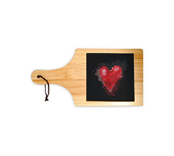 Tagliere in legno Black love
