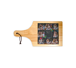 Tagliere in legno Collage natalizio