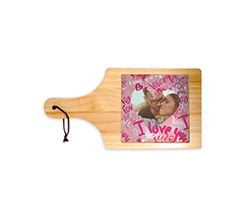 Tagliere in legno Pink love