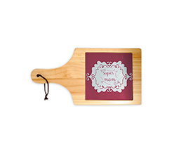 Tagliere in legno Super mom
