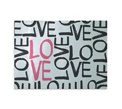 Tagliere in vetro Love words
