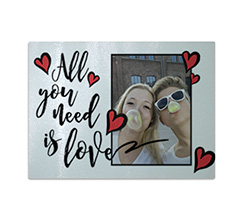 Tagliere in vetro Need love