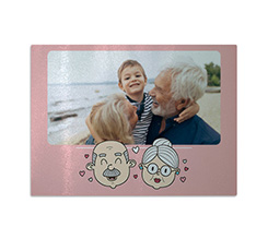 Tagliere in vetro nonni e cuoricini