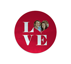 Tagliere rotondo in vetro Big Love