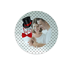 Tagliere rotondo in vetro Miglior papà