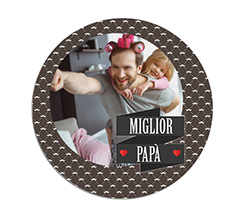 Tappetino Mouse Tondo Miglior Papà