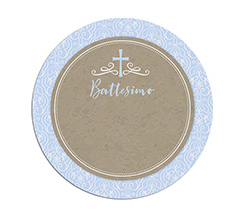 Tappetino mouse tondo Baptism him