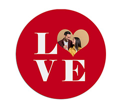 Tappetino mouse tondo Big Love