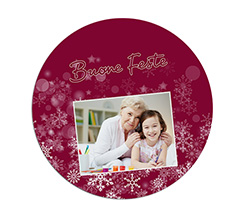 Tappetino mouse tondo Buone feste