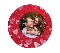 Tappetino mouse tondo Full hearts