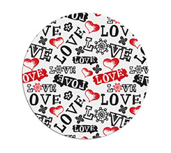 Tappetino mouse tondo Love in caos