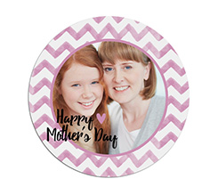 Tappetino mouse tondo Love mum rosa