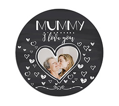 Tappetino mouse in gomma con grafica con cuori