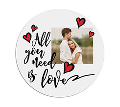 Tappetino mouse tondo Need love