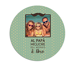 Tappetino mouse tondo Papà ti amo
