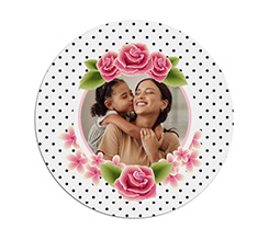 crea mousepad tondo per la mamma