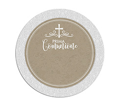 Tappetino mouse tondo White Communion