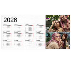 Tappetino mouse xxl calendario due riquadri