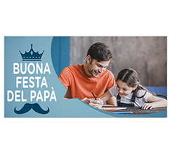 Tappetino mouse xxl grafica fumetto per la festa del papà