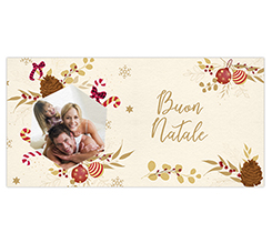 Tappetino mouse xxl Grafica Buon Natale con foto