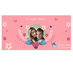 Tappetino mouse xxl con foto e grafica per festa della mamma