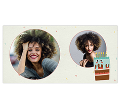 Tappetino mouse xxl con foto e grafica torta compleanno