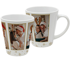 Tazza colazione con grafica natalizia