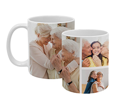 Tazza collage come regalo per la festa dei nonni