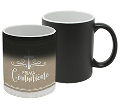 Tazza magica con foto e grafica per prima comunione